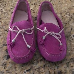 Cole Haan dark pink driving shoes